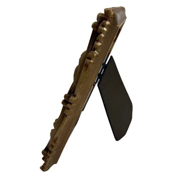 1973 Ornate Gold-Tone 5x7 Photo Frame By IIC MCM Made In USA Hang or Standing - Picture 7 of 7